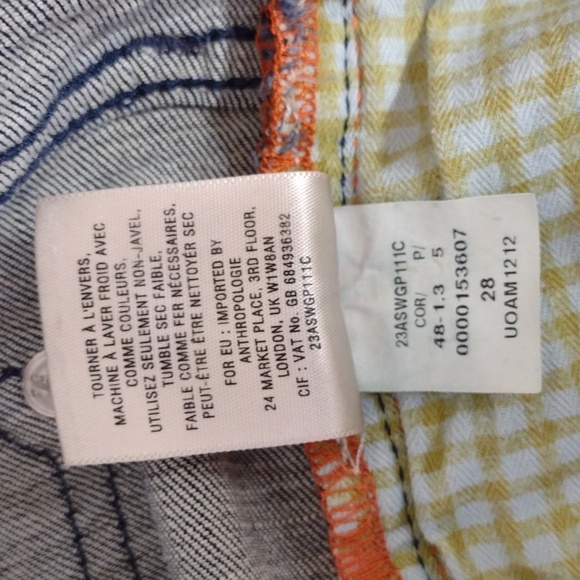 Pilcro and the Letterpress Anthropologie Stet Side Slit Skinny Ankle Jeans  28 - Picture 13 of 16